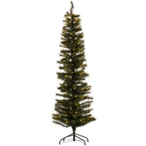 Sirius Alvin smalt juletræ med lys - 180 cm