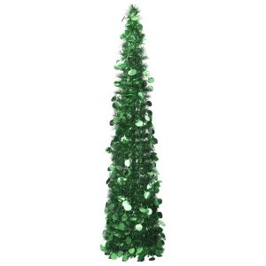 vidaXL kunstigt juletræ med pop-op-funktion 180 cm PET grøn