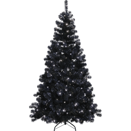 Star Trading Ottawa juletræ m/LED lys - sort