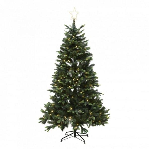 Juletræ kunstig PE/PVC LIFA, Klasse A+, 150x106 cm m/LED og stjerne NORDIC WINTER