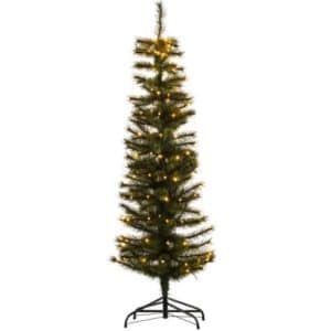 Sirius Alvin smalt kunstigt juletræ m/lys - 150 cm