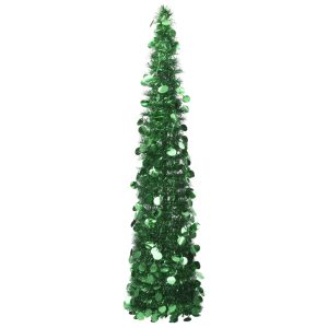 vidaXL kunstigt juletræ med pop-op-funktion 150 cm PET grøn