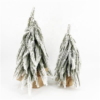 Kunstig juletræ med sne ? 45 cm