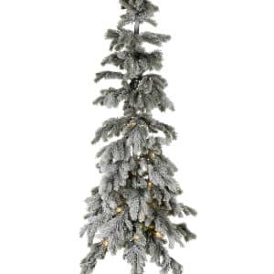 Juletræ med sne og LED lys - H220 cm fra J-Line