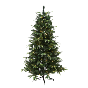Juletræ kunstig PE/PVC "VIGA", Klasse A, m/LED, 3 størrelser - 170 x 116 cm