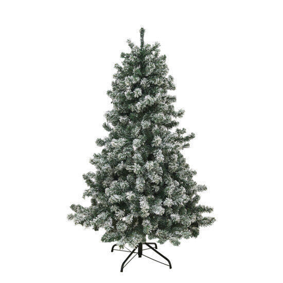 Juletræ kunstig PVC "FROST" m/sne, Klasse B+, m/LED, 2 størrelser - 150 x 100 cm
