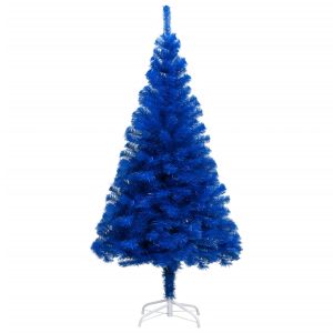 Kunstigt Juletræ Med Fod 240 Cm Pvc Blå