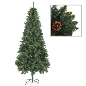 Kunstigt Juletræ Med Grankogler 210 Cm Grøn