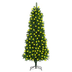 Kunstigt Juletræ Med Led-Lys 240 Cm Grøn