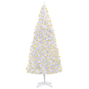 Kunstigt Juletræ Med Led-Lys 400 Cm Hvid