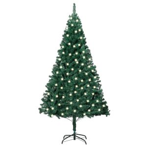 Kunstigt Juletræ Med Led-Lys Og Tykke Grene 120 Cm Grøn