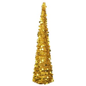 Kunstigt Juletræ Med Pop Op-Funktion 180 Cm Pet Guldfarvet