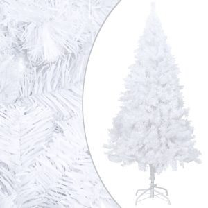 Kunstigt Juletræ Med Tykke Grene 120 Cm Pvc Hvid