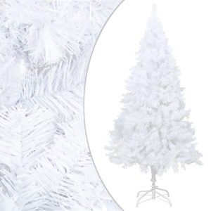 Kunstigt Juletræ Med Tykke Grene 150 Cm Pvc Hvid