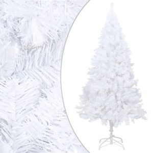 Kunstigt Juletræ Med Tykke Grene 210 Cm Pvc Hvid