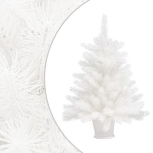 Kunstigt Juletræ Naturtro Nåle 65 Cm Hvid