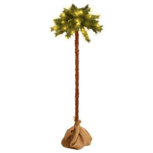 Kunstigt Palmetræ Med Led-Lys 120 Cm