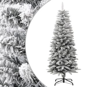 Kunstigt Smalt Juletræ Med Sne 120 Cm Pvc Og Pe