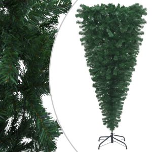 Omvendt Kunstigt Juletræ Med Fod 240 Cm Grøn