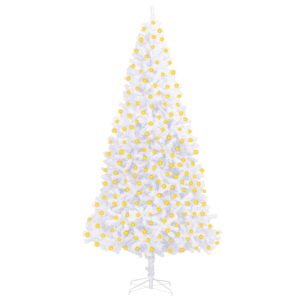 kunstigt juletræ med LED 300 cm hvid