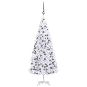kunstigt juletræ med LED og kuglesæt 500 cm hvid