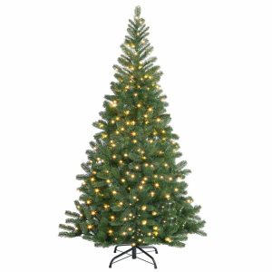 Kunstigt juletræ 140cm med eventyrlys