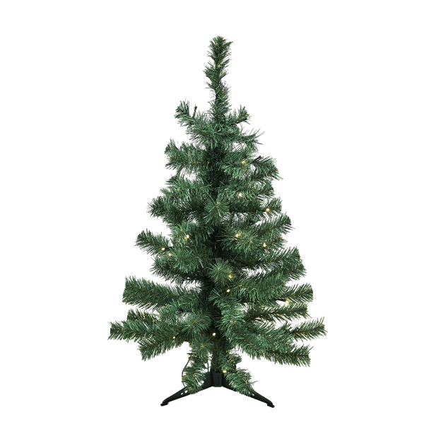 Juletræ kunstig PVC "ALEX", Klasse B, 80X46 cm m/LED plastfod
