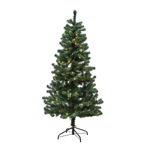 Juletræ kunstig PVC "ALEX", Klasse B, m/LED, i 3 størrelser - H140 x Ø74 cm