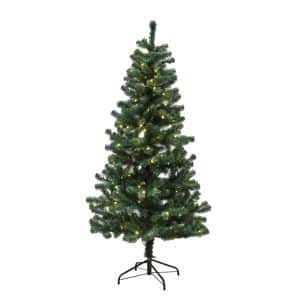 Juletræ kunstig PVC "ALEX", Klasse B, m/LED, i 3 størrelser - H170 x Ø90 cm