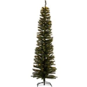 Sirius Alvin smalt kunstigt juletræ m/lys - 210 cm
