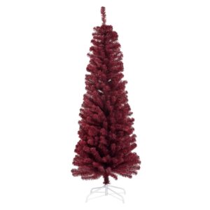 Kunstigt BLING Juletræ Mørkerød 180 x 68 cm