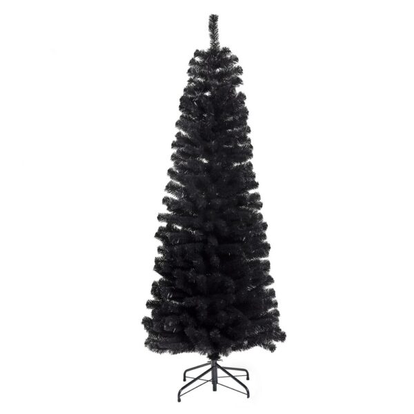 Kunstigt BLING Juletræ Sort 180 x 68 cm