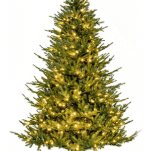 Kunstigt juletræ med led lys H213 x Ø135 cm - Grøn
