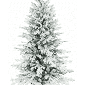 Kunstigt juletræ med sne H150 x Ø93 cm - Grøn/Hvid