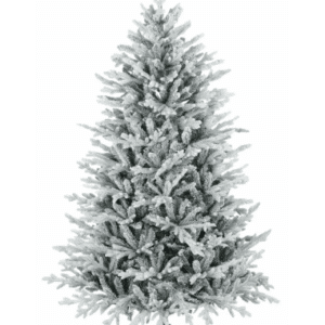 Kunstigt juletræ med sne H180 x Ø109 cm - Grøn/Hvid