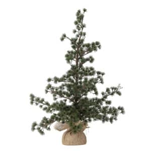 Bloomingville - Cedar Juletræ, Grøn, Kunstige Blomster, D50xH90 cm, Base D14xH8 cm