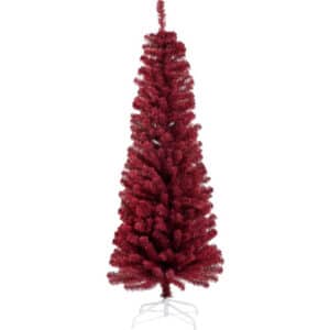 Nordic Winter Bling kunstigt juletræ, mørkerød