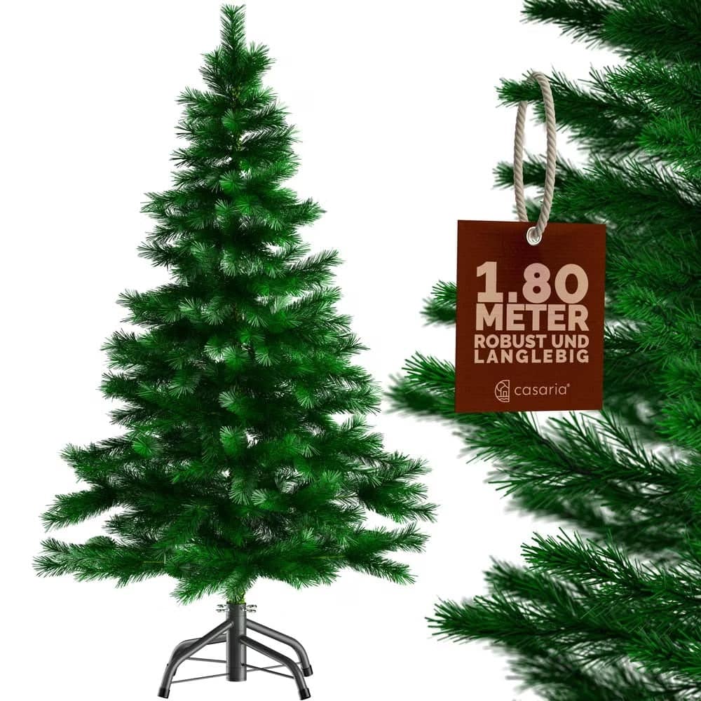 Juletræ 180 cm - Inkl. praktisk stativ