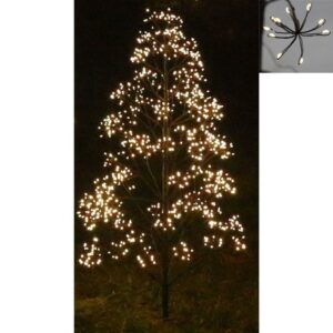 Juletræ Med Micro LED Sort