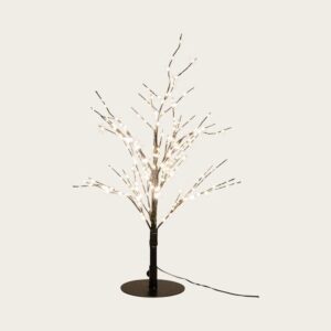 Kunstigt Juletræ Med LED Sort