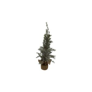 Kunstigt Juletræ Med Jutesæk Grøn