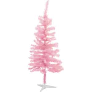 4 stk Sirius Happy kunstigt juletræ med lys, lyserød, 120 cm